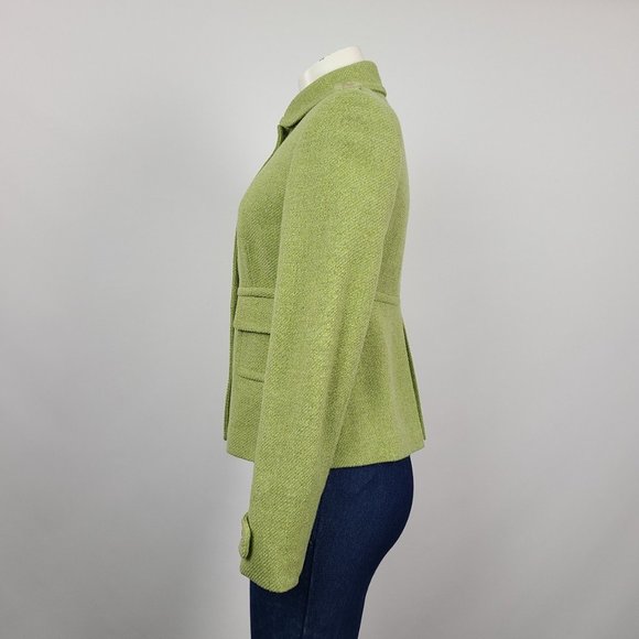 Banana Republic Green Wool Military Inspired Jacket Size S - Picture 7 of 16